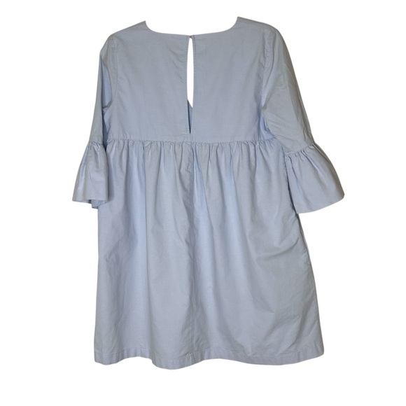 Aritzia Sunday Best Sky Blue Bell Sleeve Mini Dress- Size Medium - Picture 9 of 14